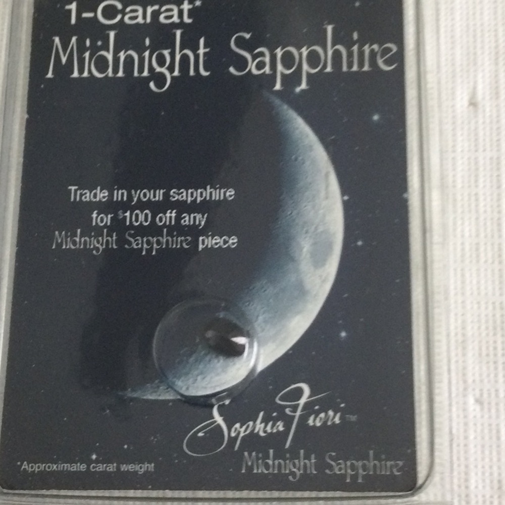 Woman’s 1 Carat Midnight Sapphire Stone one loose stone.  #29